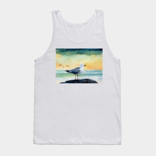 Seagull on a Rock Tank Top